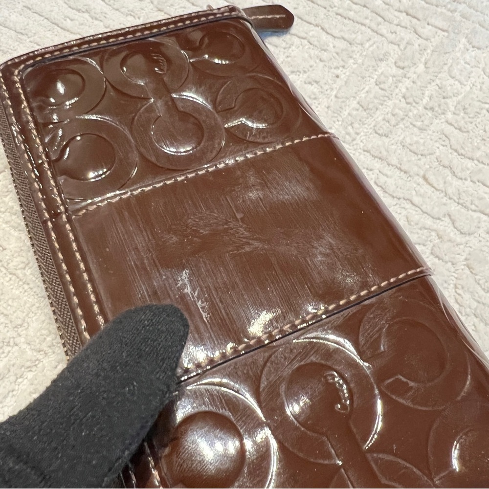 Coach Enamel Long Wallet - Picture 11 of 13